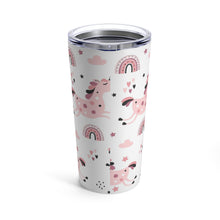 Load image into Gallery viewer, Pink Unicorn Tumbler 20oz