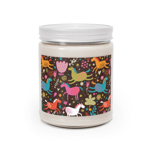 Colored Horses Scented Candles, 9oz