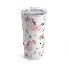 Load image into Gallery viewer, Pink Unicorn Tumbler 20oz