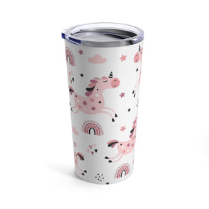 Pink Unicorn Tumbler 20oz