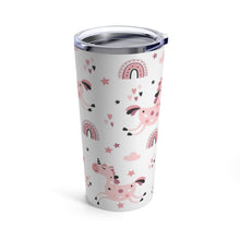 Load image into Gallery viewer, Pink Unicorn Tumbler 20oz