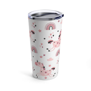 Pink Unicorn Tumbler 20oz