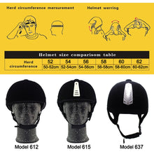 Load image into Gallery viewer, LOCLE Equestrian Horse Riding Helmet Breathable Durable Safety Half Cover Horse Rider Helmets For Men Women Children 52-62cm