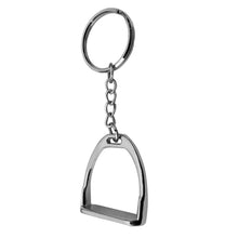 Load image into Gallery viewer, MagiDeal Lightweight Silver/Gold Zinc Alloy Western Stirrup Keychain Key Ring Equestrian Ornament 8cm Equipment For Horse Rider