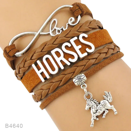 Friendship Love Horse Doctor Kentucky Derby Equestrian Arabian Horses Racing Eventing Horseshoes Horses Bracelets for Women