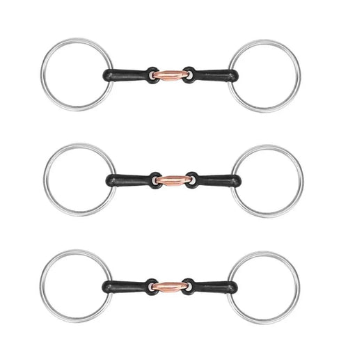 Stainless Steel Snaffle Bit Hollow Jointed Mouth Loose O Ring Horse Bit Horse Ring For Equestrian Supplies