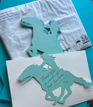 Load image into Gallery viewer, Horse and Cowgirl Die Cut