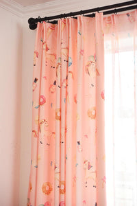 Unicorn Pony Horse Digital Print Curtains for Kids Bedroom