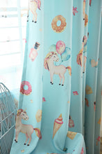 Load image into Gallery viewer, Unicorn Pony Horse Digital Print Curtains for Kids Bedroom