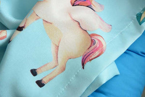 Unicorn Pony Horse Digital Print Curtains for Kids Bedroom