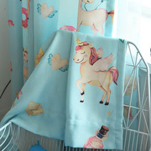 Load image into Gallery viewer, Unicorn Pony Horse Digital Print Curtains for Kids Bedroom