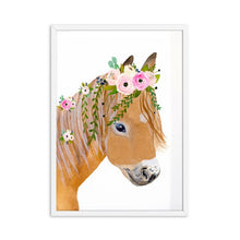 Load image into Gallery viewer, Flower Pony Canvas Wall Art