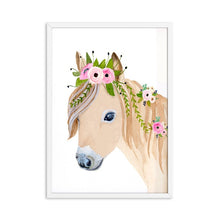 Load image into Gallery viewer, Flower Pony Canvas Wall Art