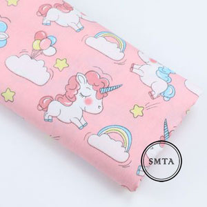 Unicorn Printed Fabric for Crafts