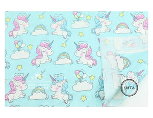 Unicorn Printed Fabric for Crafts