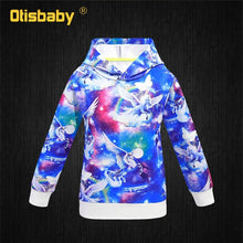 Load image into Gallery viewer, Unicorn Zip front Hoodie for Girls